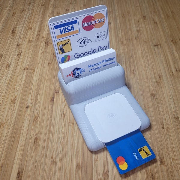 POS Stand for Square Reader and Business Cards