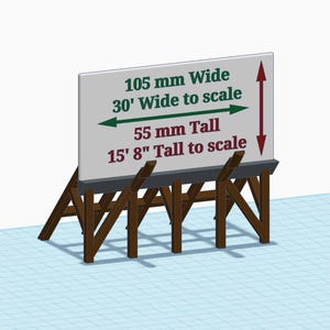 Spur HO Leuchtreklame für die Modelleisenbahn