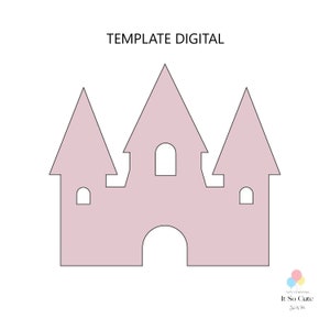 パーティーの装飾やバルーンモザイクの背景を構築するための5フィートの城のテンプレート。