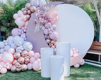 6ft Moon and Clouds Digital Template for Building Backdrops for Party Decorations or Balloon Mosaic.