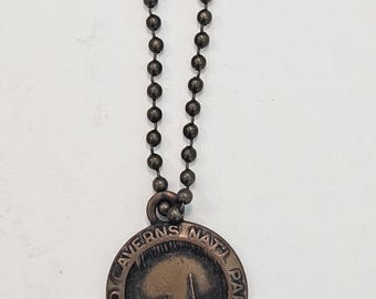 Vintage Carlsbad Caverns NM Copper Keychain