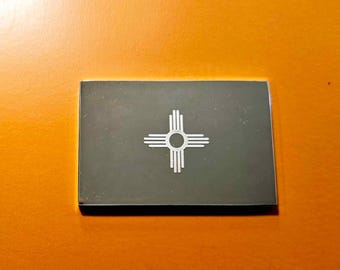 State Of New Mexico Zia Flag Sterling Silver Art Bar