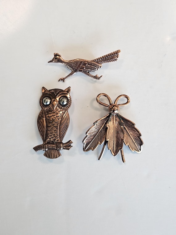 Vintage Copper Brooches Bell Trading Post
