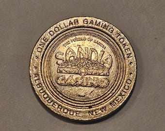 Sandia Casino One Dollar Gaming Token  Albuquerque, New Mexico Pueblo Of Sandia