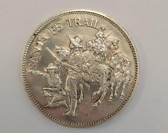 1971 Santa Fe Trail 150th Anniversary Sterling Silver Medal
