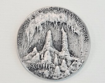 1972 Carlsbad Caverns Jim White 999 Pure Silver Medal.