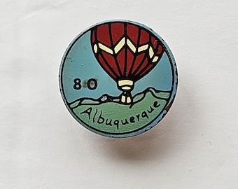1980 Bell Trading Post Albuquerque Balloon Fiesta Copper Pin