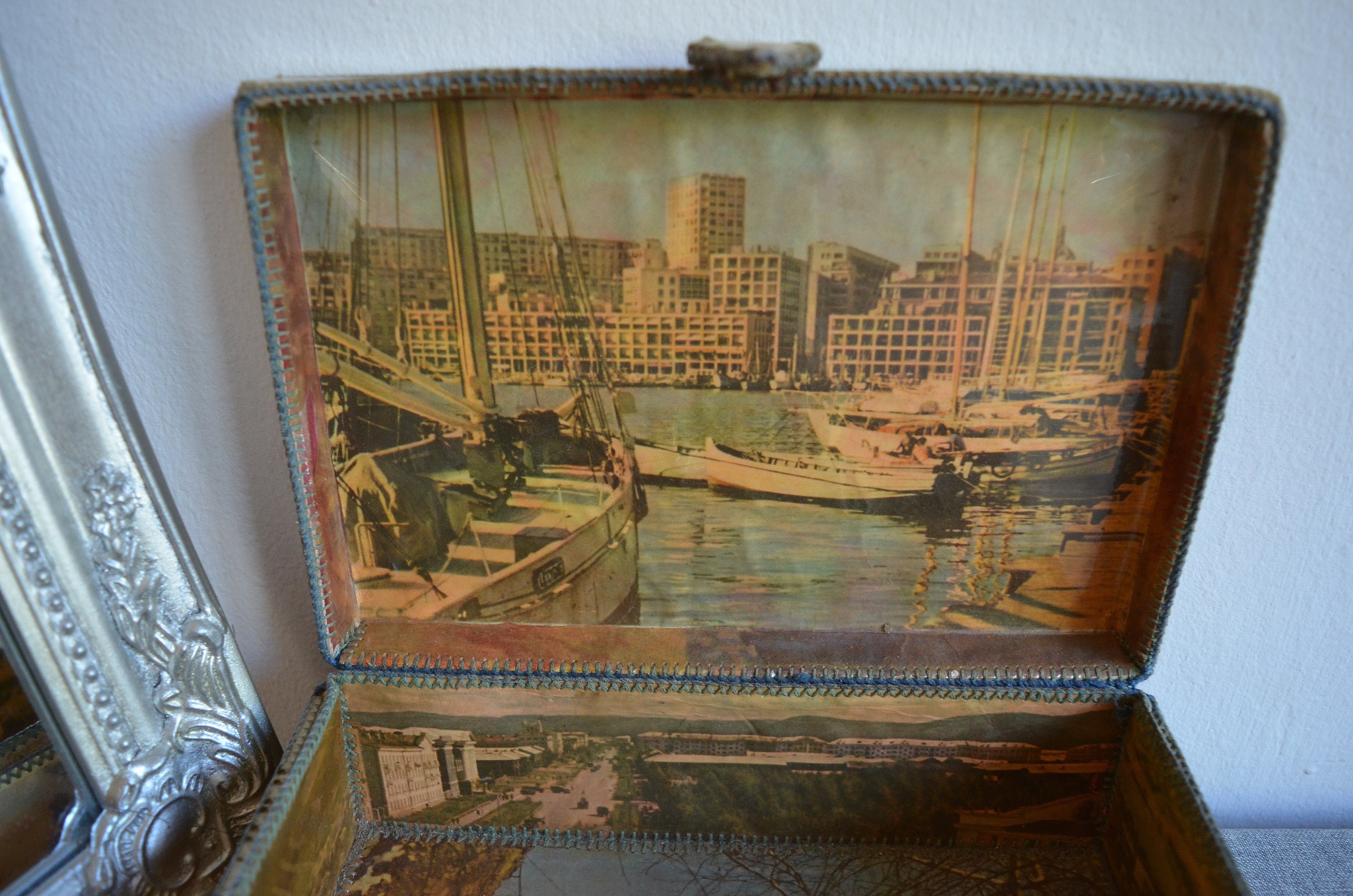 Vintage Card Box 1950s Old Box Handmade Using Paper Greeting Etsy UK