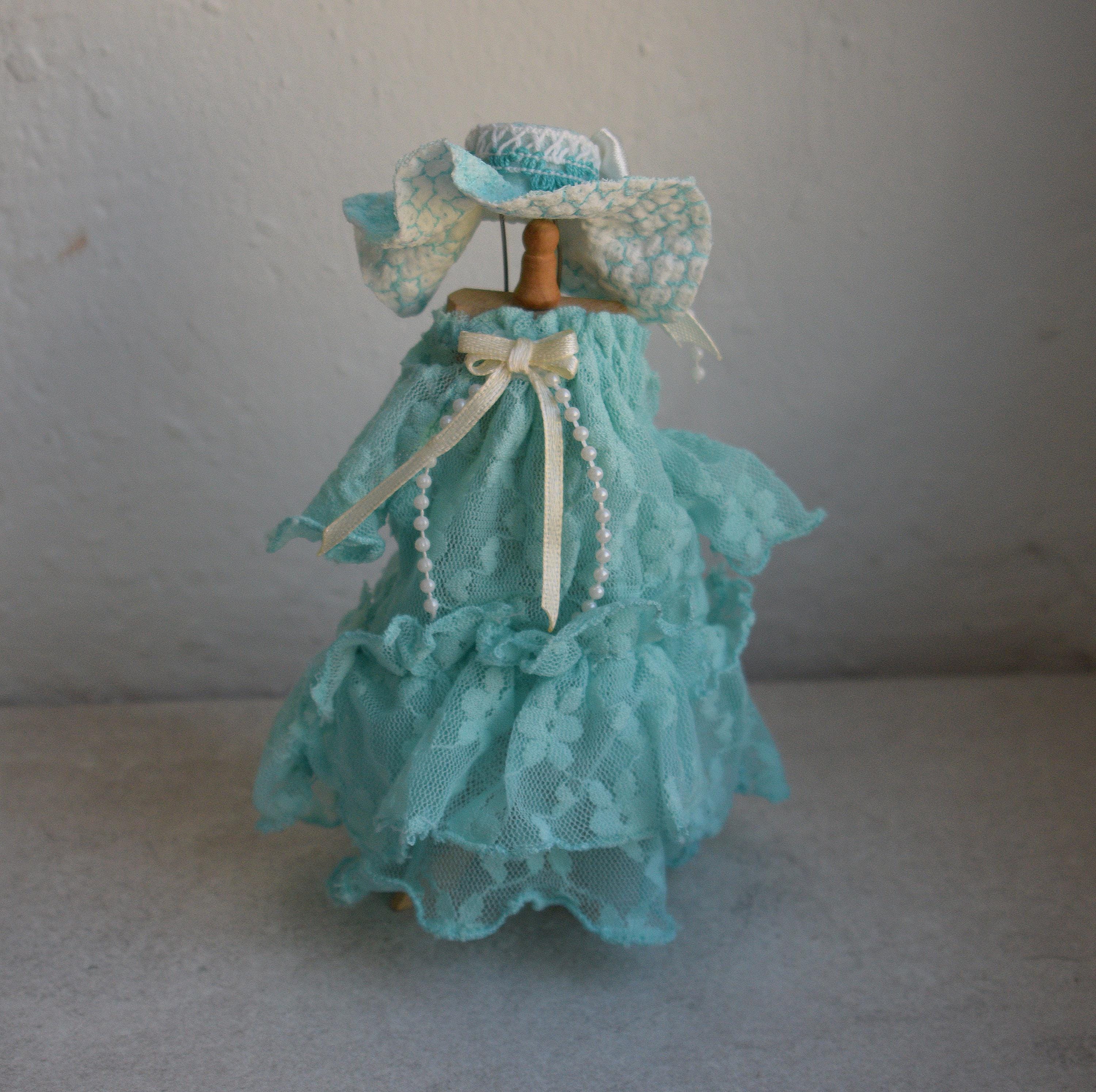 Blue Heirloom Dress With Lace - Etsy UK