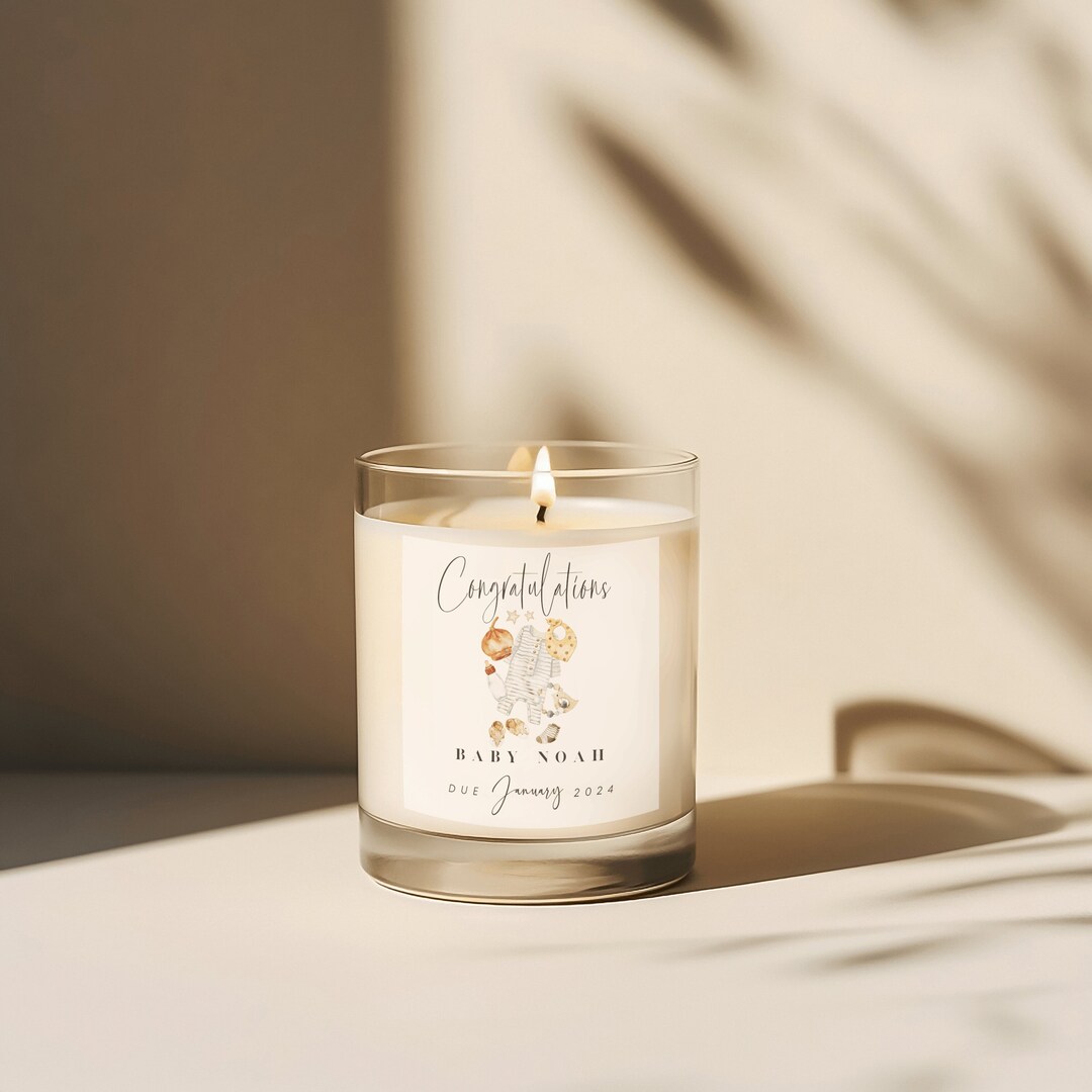 Pregnancy Announcement Candle Gift New Baby Giftpregnancy Etsy