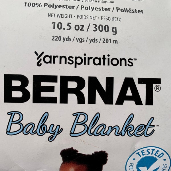 Bernat Baby Blanket Garen * 220 yds * 10.5 oz * Diverse kleuren * 100% polyester * Super Bulky *