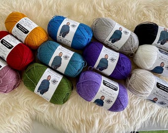 Schlaufen & Fäden Woolike Garn: Superfeine Acryl-Nylon-Mischung (Eingestellte Farbe)