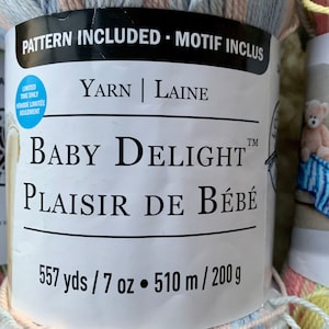 Loops & Threads Baby Delight Yarn: Multicolour Acrylic Polyamide Blend