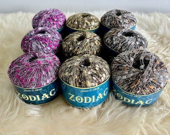 James C. Brett Zodiac Yarn Bundle: Sparkly Ladder DK Yarn