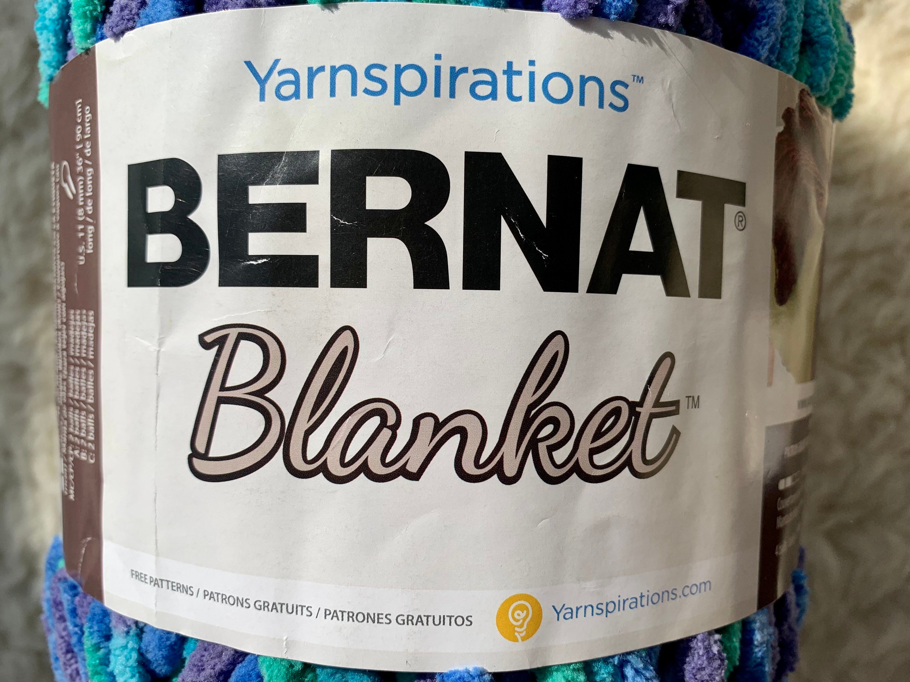 Bernat Blanket Yarn COAL 10.5oz/300g/220yd 