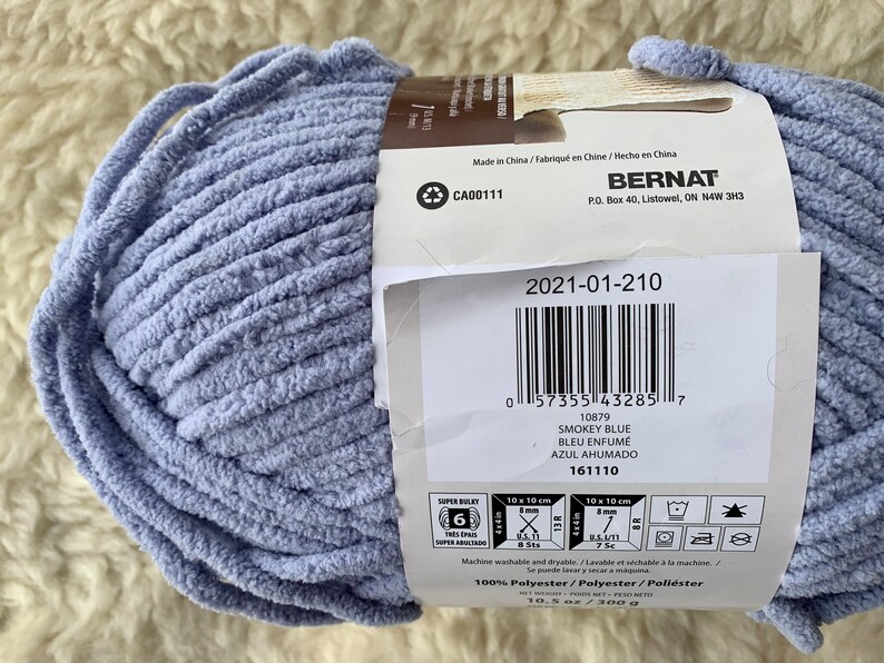 Bernat Blanket Yarn 100 Polyester Super Bulky 220 Yds 10.5 Oz Various
