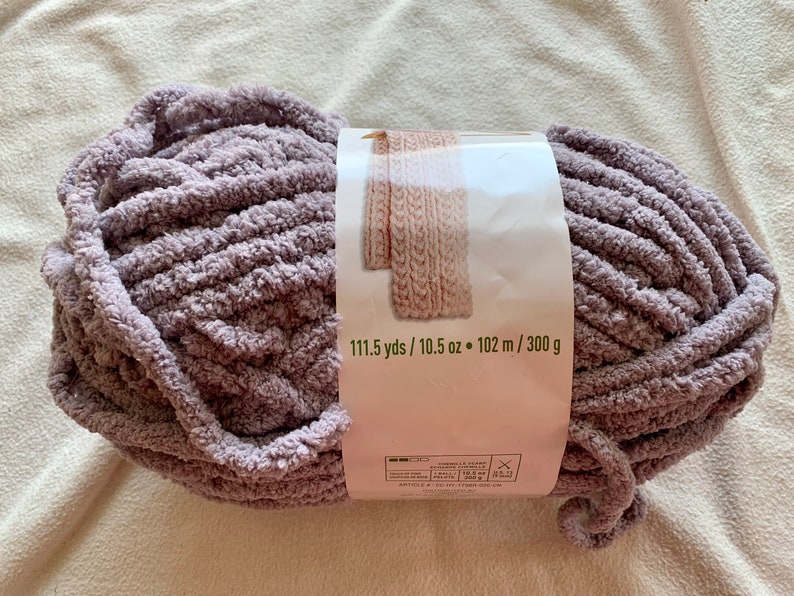 Loops & Threads Cuddly Chenille Eco Yarn Recycled Plastic Jumbo