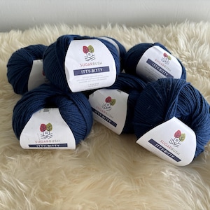 Sugar Bush Itty-Bitty Yarn Bundle: Indigo Superwash Merino Blend