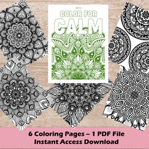 Color for Calm: Set 2 Relaxing Adult Coloring Book