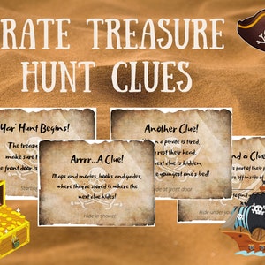 Pirate Treasure Hunt Clues