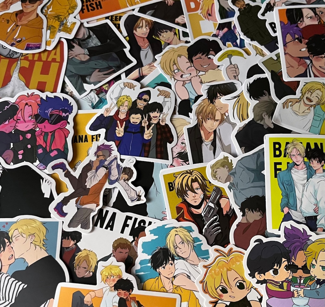 Bananas Fishes Stickers Etsy