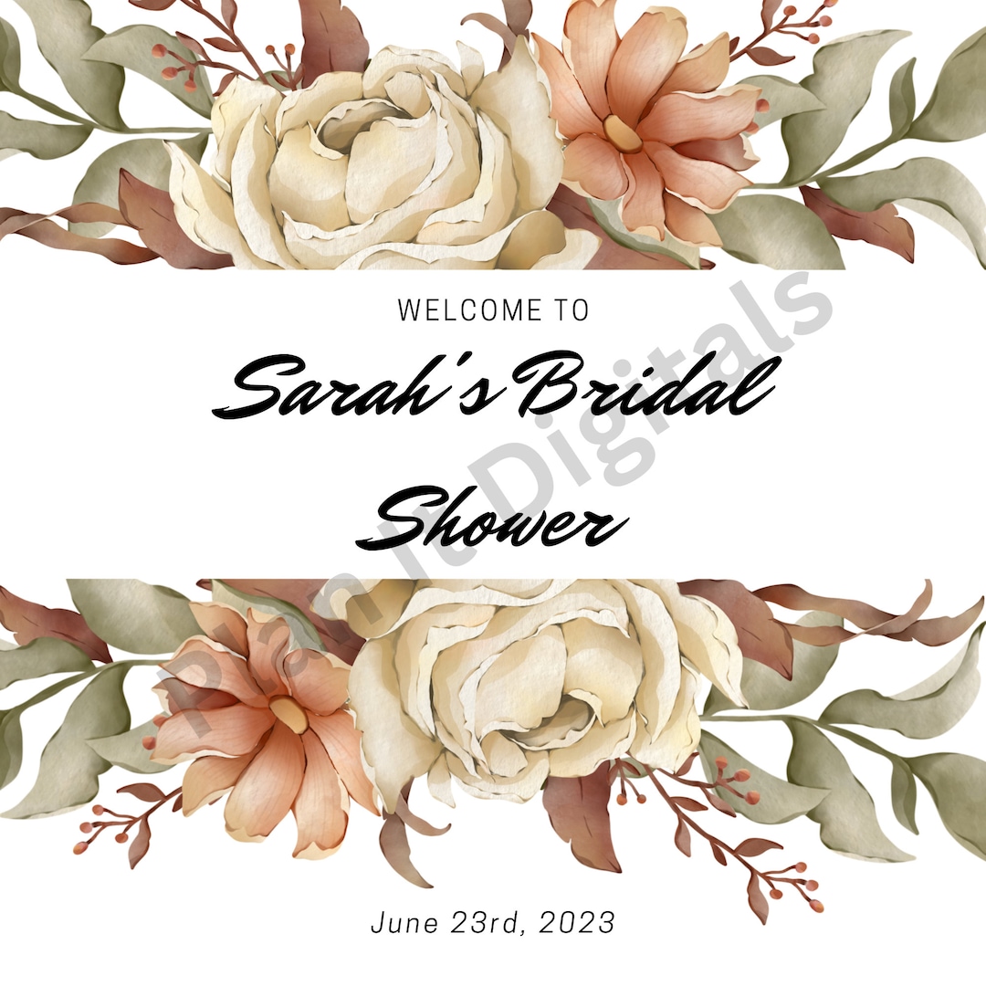 Editable Bridal Shower Sign/ Printable - Etsy