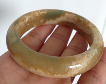 100% nature jade bangle bracelet 57.2mm