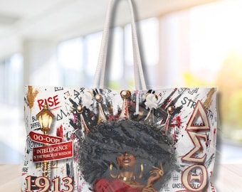 Borsa da weekend con corona rossa