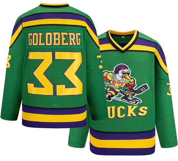  Adult Mighty Ducks Hockey Green Jersey (Small, Banks #99) :  Sports & Outdoors