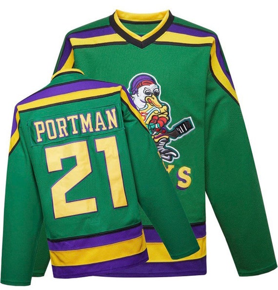 The Mighty Ducks Movie Hockey Jersey Dean Portman #21
