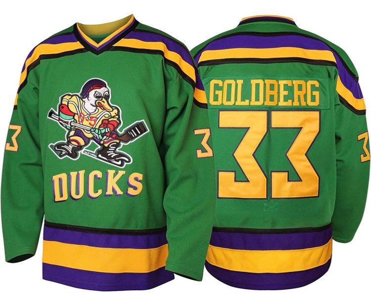 Greg Goldberg Mighty Ducks Jersey 44 Fulton Reed Jersey 66 Gordon