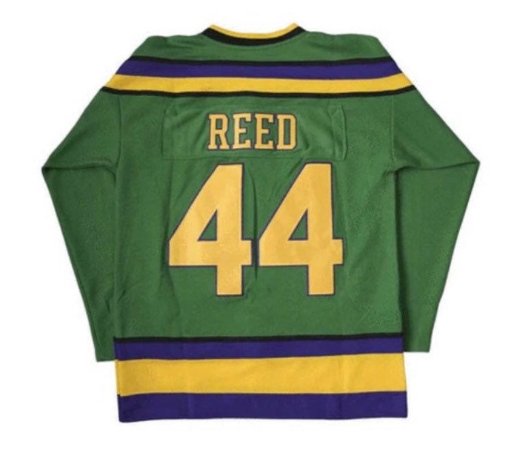 Fulton 44 Mighty Ducks Movie Jersey Hoodie Hooded Sweatshirt Hockey Sweater  