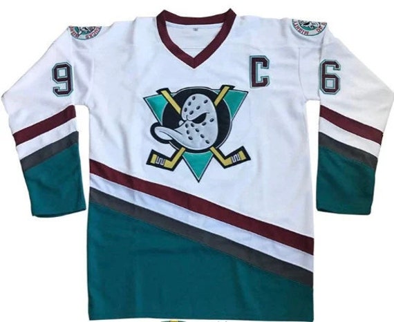  Charlie Conway #96 Mighty Ducks Ice Hockey Jersey S-XXXL :  Clothing, Shoes & Jewelry