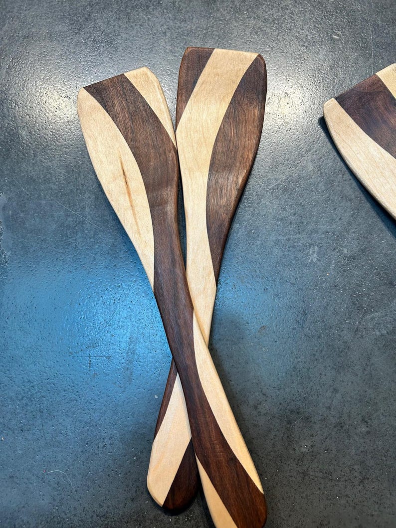 Walnut/maple Spatulas, Sold as a Pair - Etsy