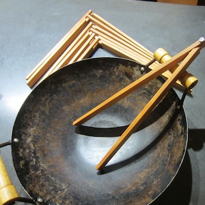 Cherry Long Wood tongs