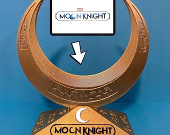 Moon Knight Show Accurate Crescent Dart With Collectible Display Stand!