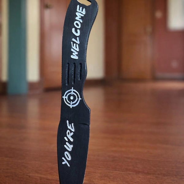 Bullseye Knife Prop 1:1 Scale Daredevil Born Again Season 2 Show Accurate Cosplay Prop!