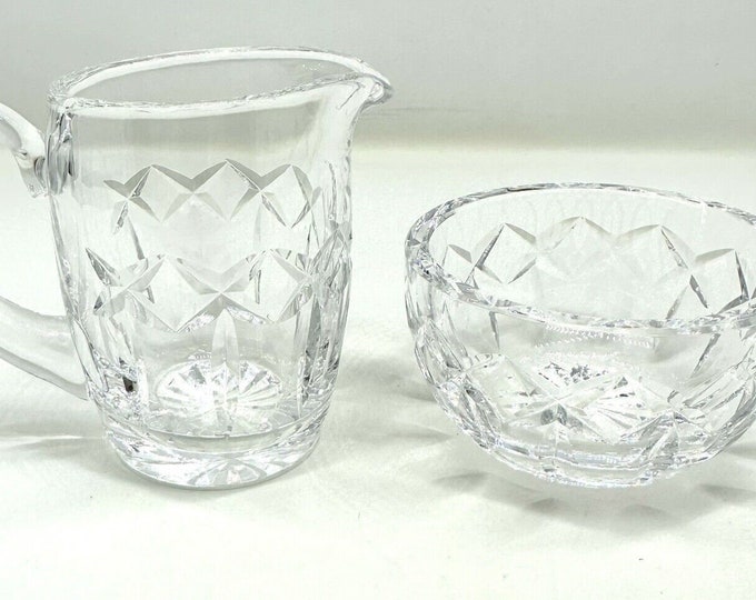 Waterford Crystal Lismore Cream & Sugar Set Etsy