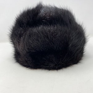 Vintage Midmod 1950's Unmarked Black Beaver Fur Pill Box Hat Cap - Etsy