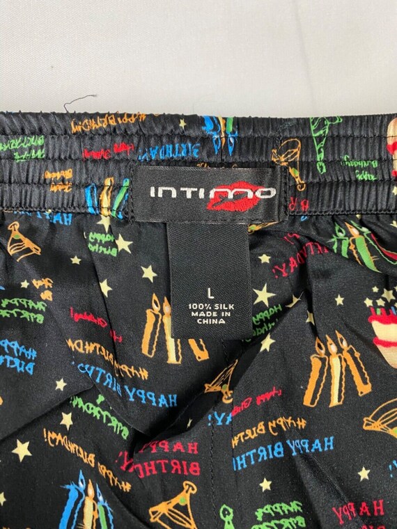 Intimo Mens Classic Silk Boxers Birthday Theme Large Gem
