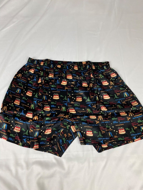 Intimo Mens Classic Silk Boxers Birthday Theme Large Gem