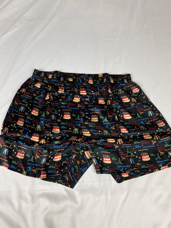 Intimo Mens Classic Silk Boxers Birthday Theme Large - Gem