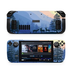 Elk Forest Steam Deck Skin, Skyddande Konsoldekal Wrap