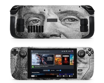 Dollar Bill Steam Deck Skin, Protective Vinyl Decal Wrap