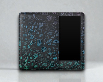 Kindle Skin | Gradient Doodle Vinyl Wrap, Full Cover