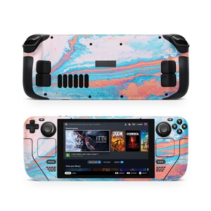 Watercolor Steam Deck Skin, Protective Console Decal Wrap