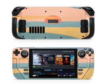Sunset Steam Deck Vinyl Skin, Protective Decal Wrap