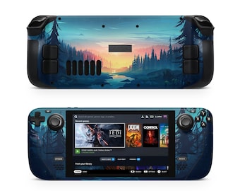 Vector Forest Steam Deck Skin, Protective Vinyl Decal Wrap