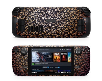 Floral Steam Deck Skin, Protective Vinyl Decal