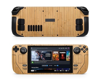 Wooden Steam Deck Skin, Protective Console Decal Wrap